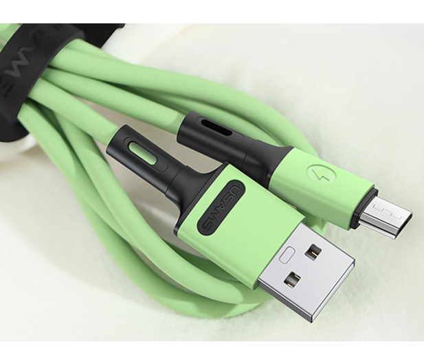 USAMS Kabel U52 microUSB 2A Fast Charge 1m biały SJ435USB01 - 1569043 - zdjęcie 5